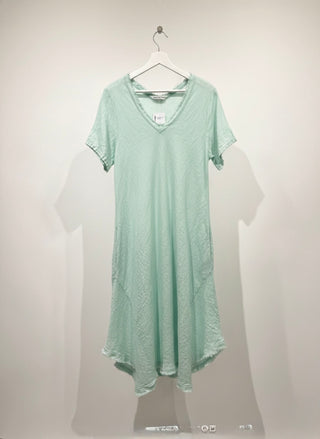 Seaside Escape Linen Dress- Turquoise