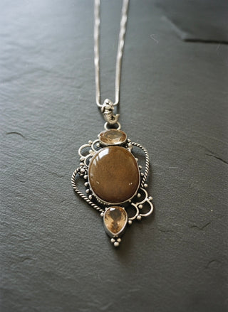 The Golden Earth Sterling Silver Pendant