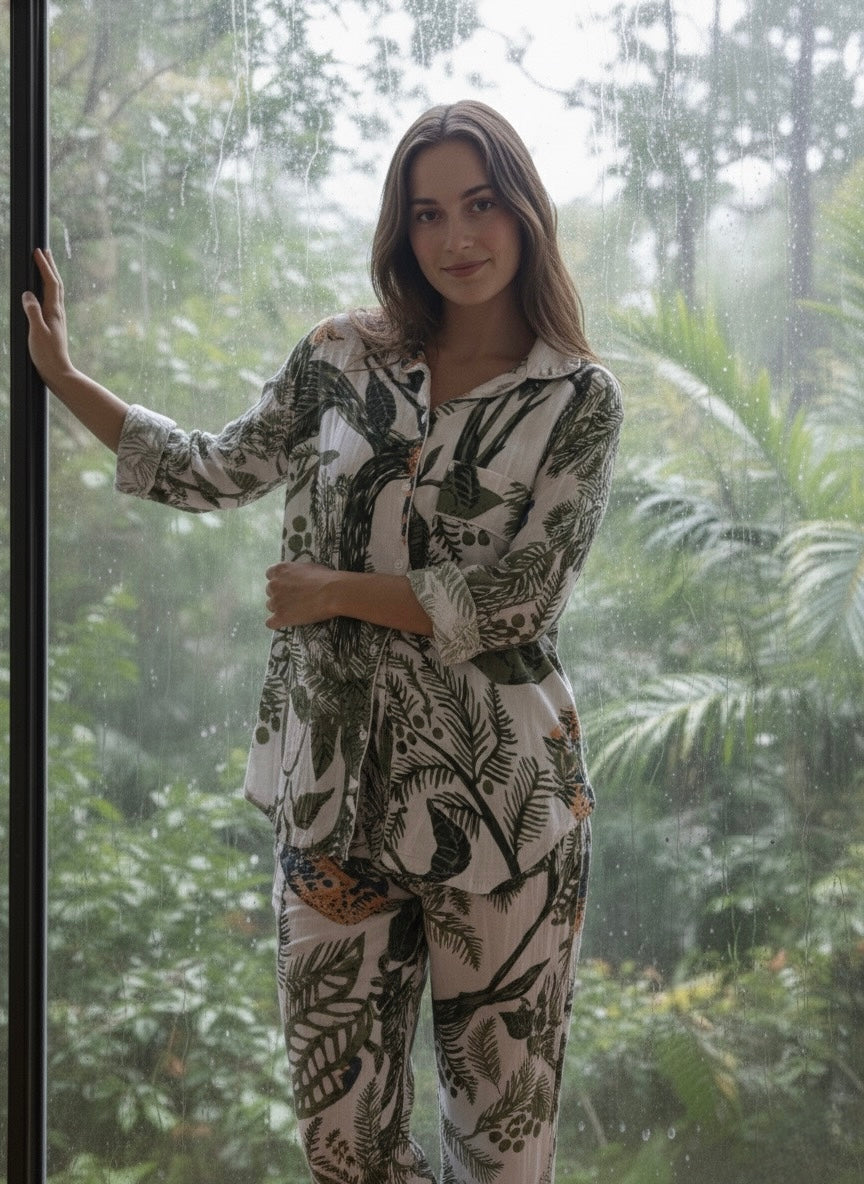 The Rainforest Slumber Cotton Pajama Set