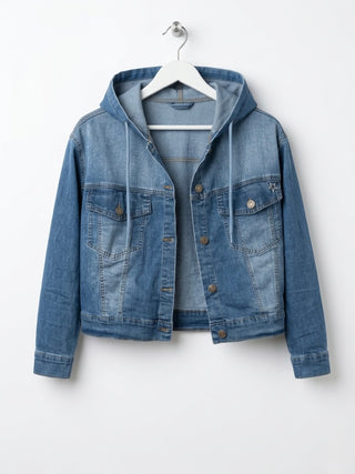 The Stellar Hooded Denim Jacket