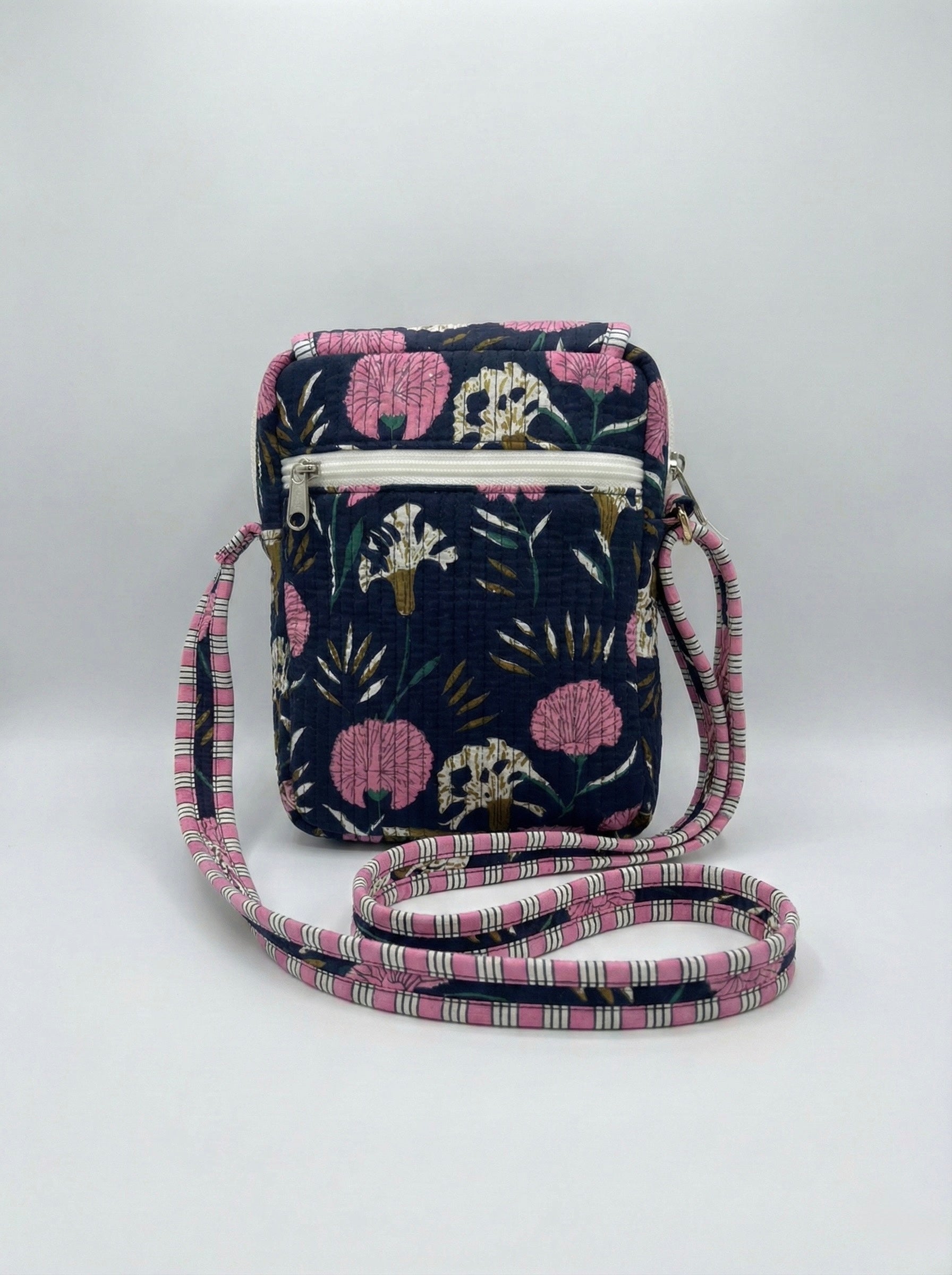 The "Midnight Garden" Quilted Sling Bag