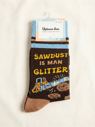Sawdust Is Man Glitter Crew Socks