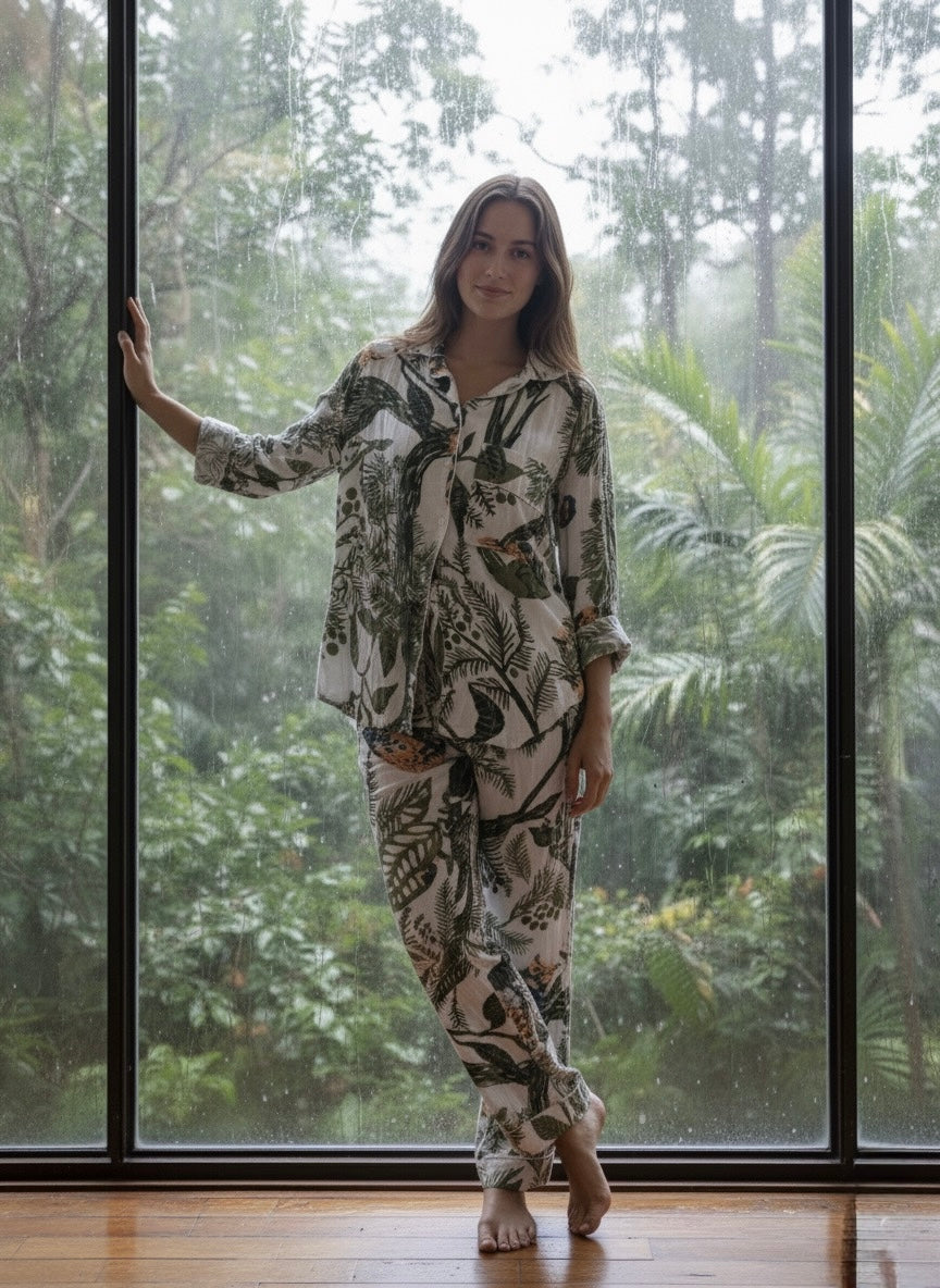 The Rainforest Slumber Cotton Pajama Set