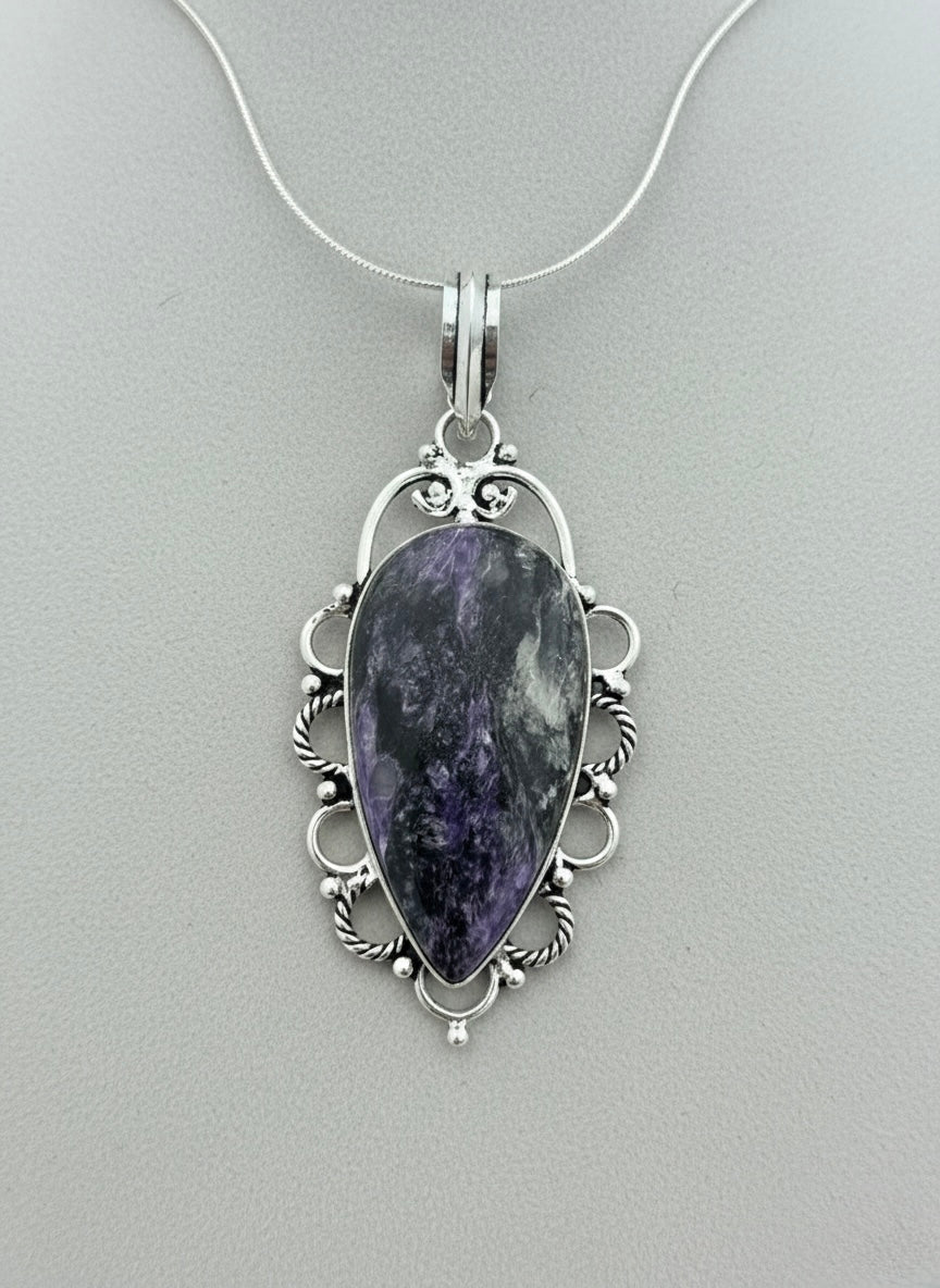 The Midnight Nebula Sterling Silver Pendant