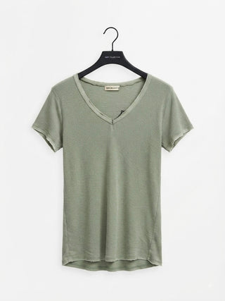 Essential V-Neck Tee - Sage