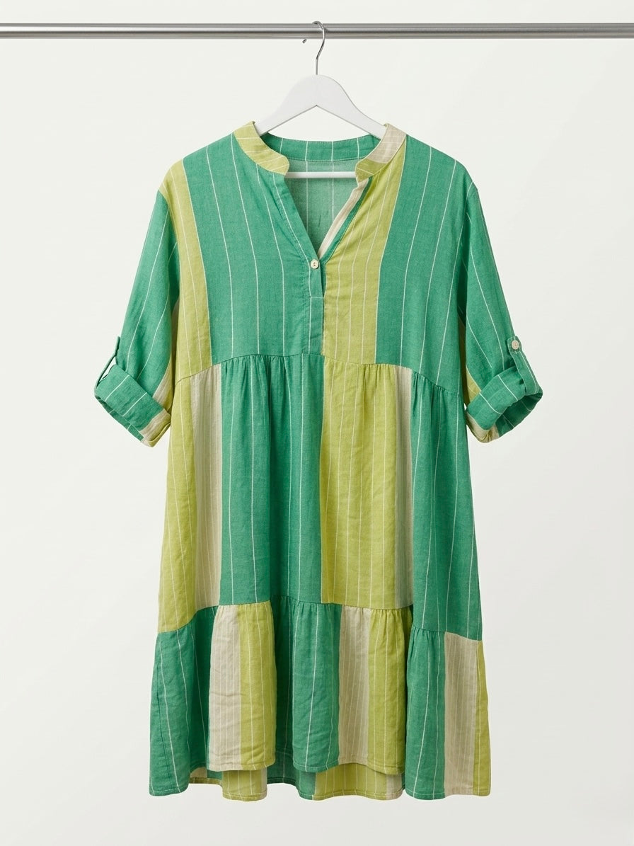 The Verde Tiered Tunic Dress