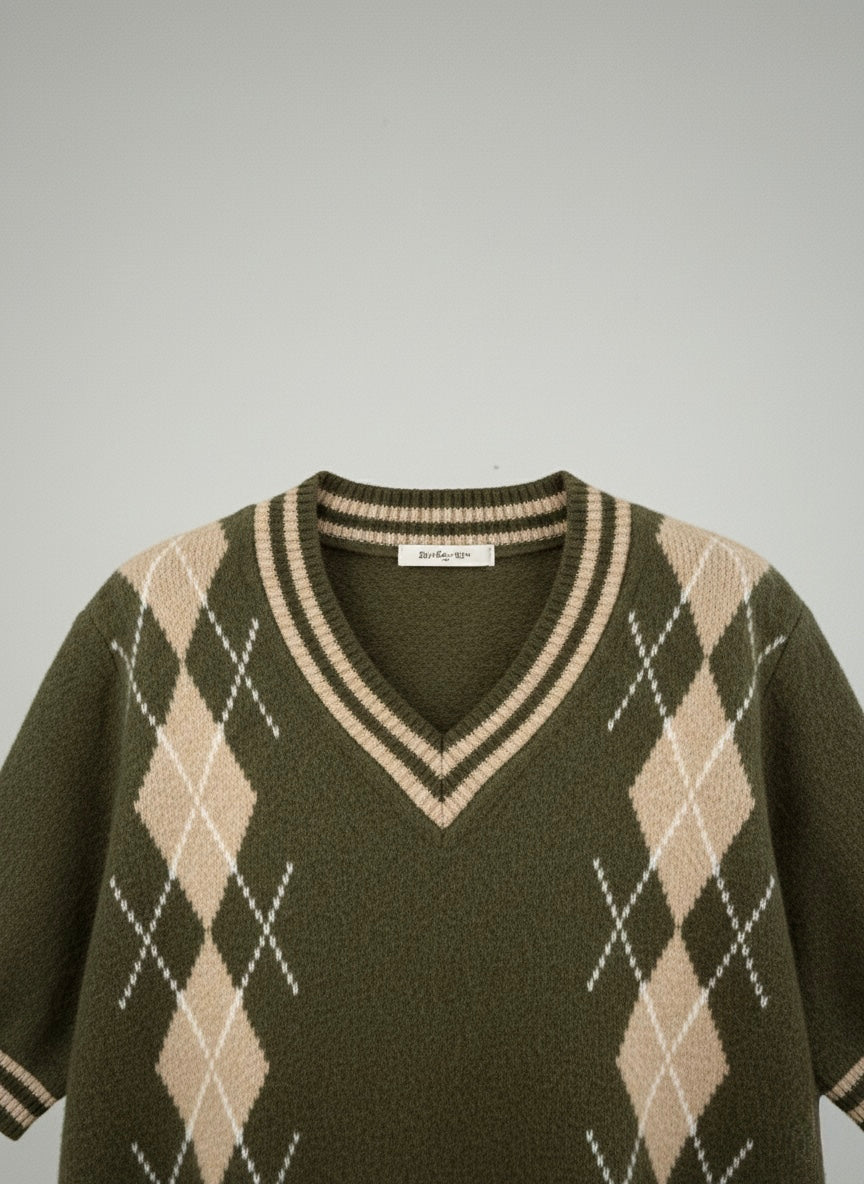 The Heritage Argyle Short-Sleeve Knit