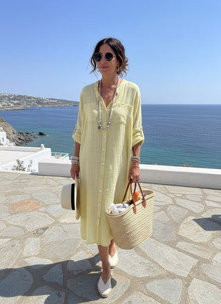 The Sun-Kissed Breeze Linen Tunic