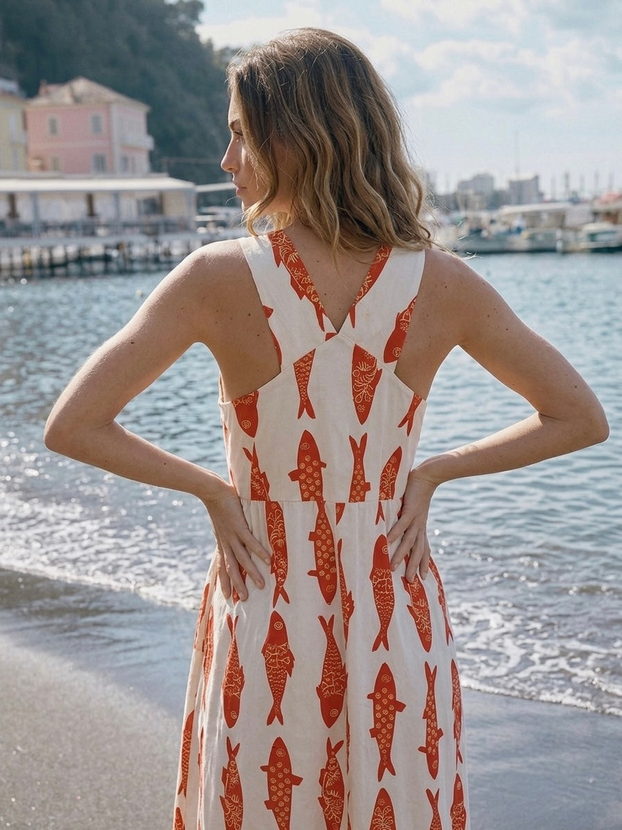 The Red Sardine Pinafore
