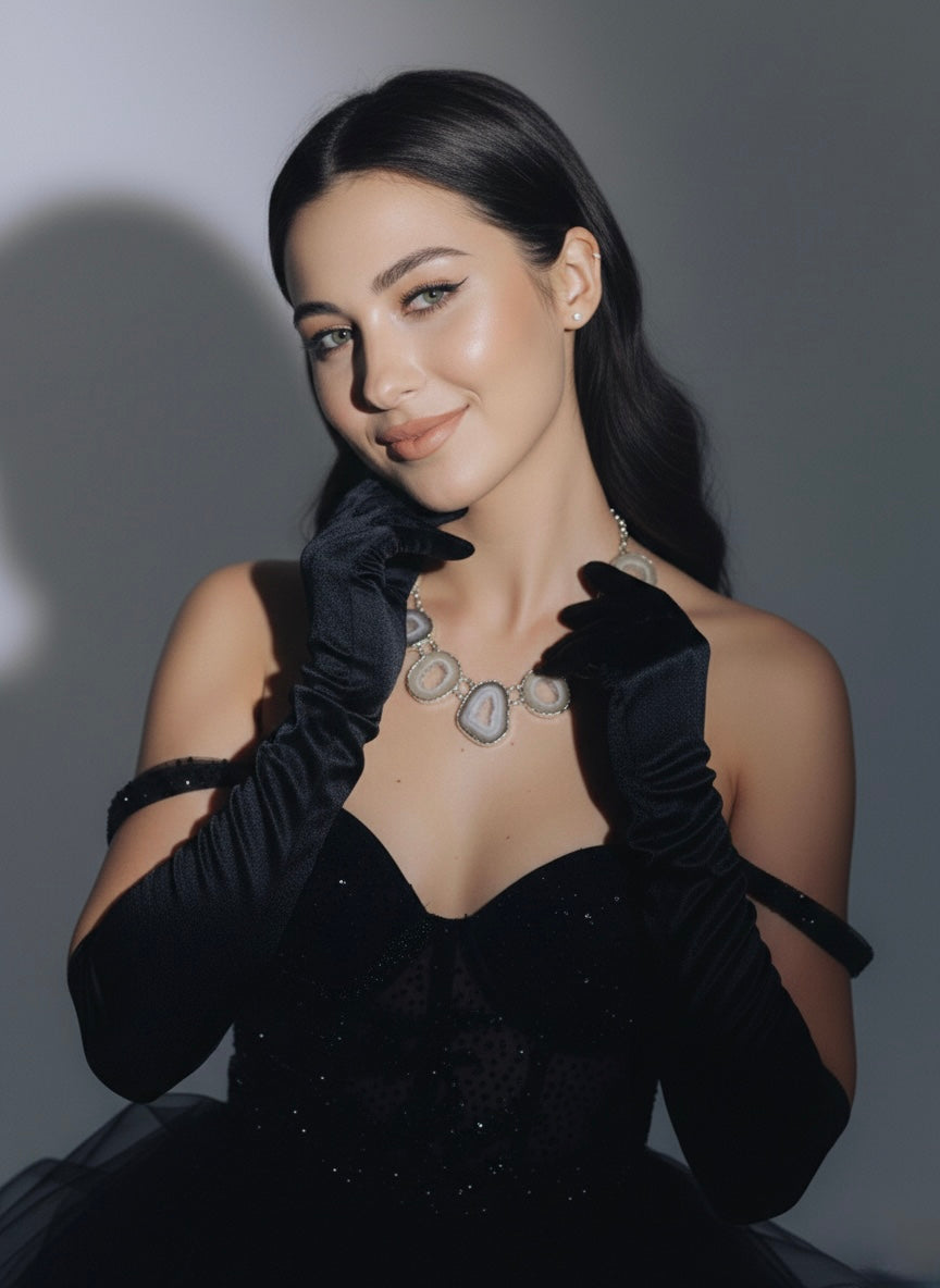 The Celestial Geode Statement Necklace