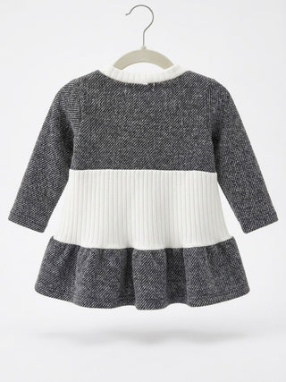 Little Parisian Tweed & Rib Dress