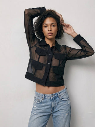 The Midnight Mesh Utility Shirt