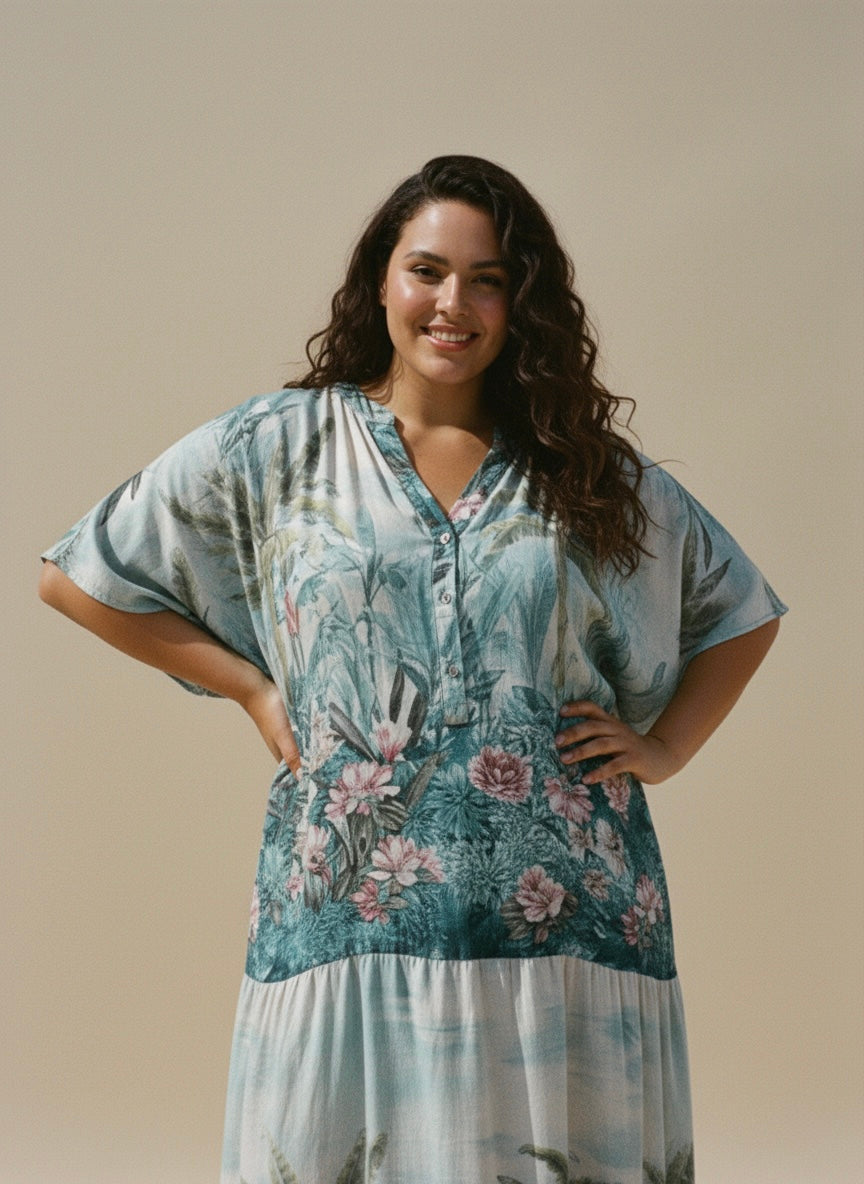 The Eden Dress- Turquoise