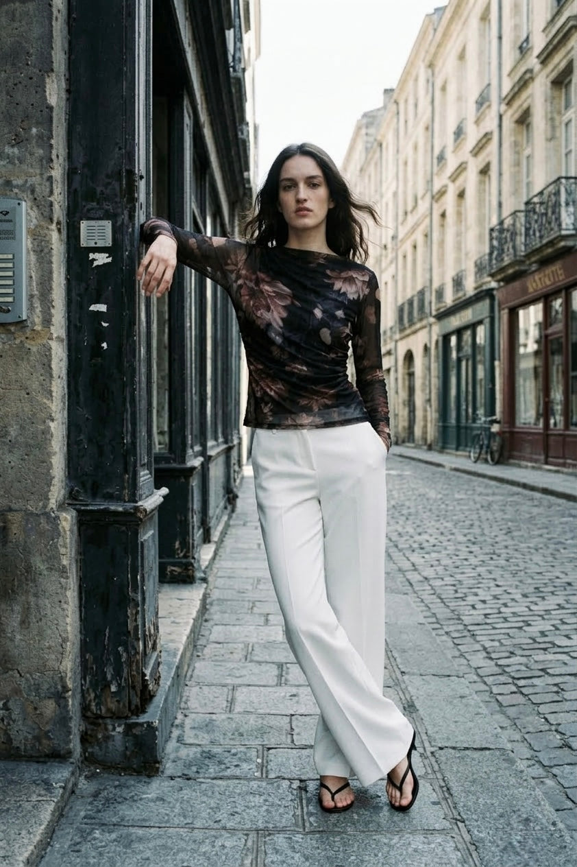 The Evergreen Blouse- Smoky Plum