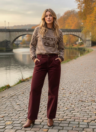 The Coco Club Sweater- Brown