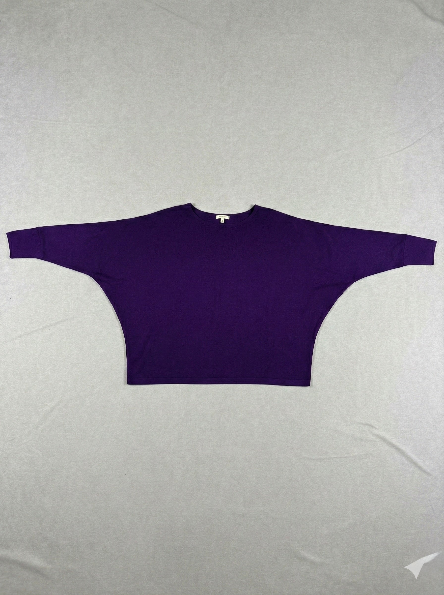 The Essential  Italian Batwing Sweater- Royal Purple