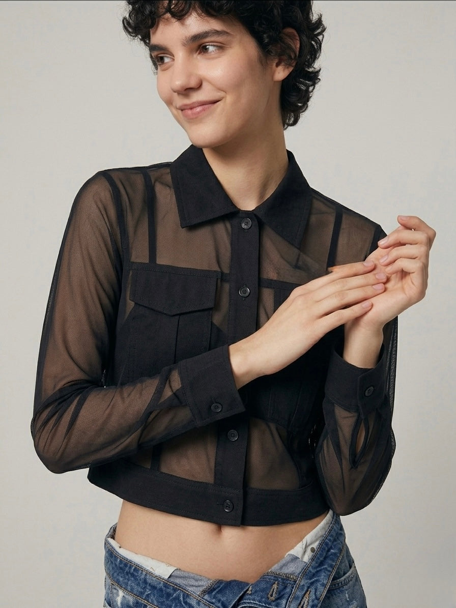 The Midnight Mesh Utility Shirt