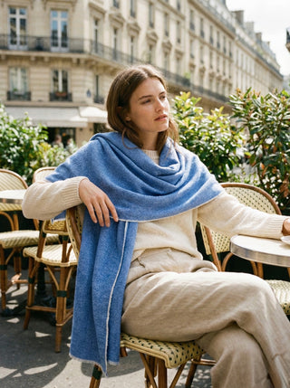 The Boardwalk Blue Wool-Blend Scarf