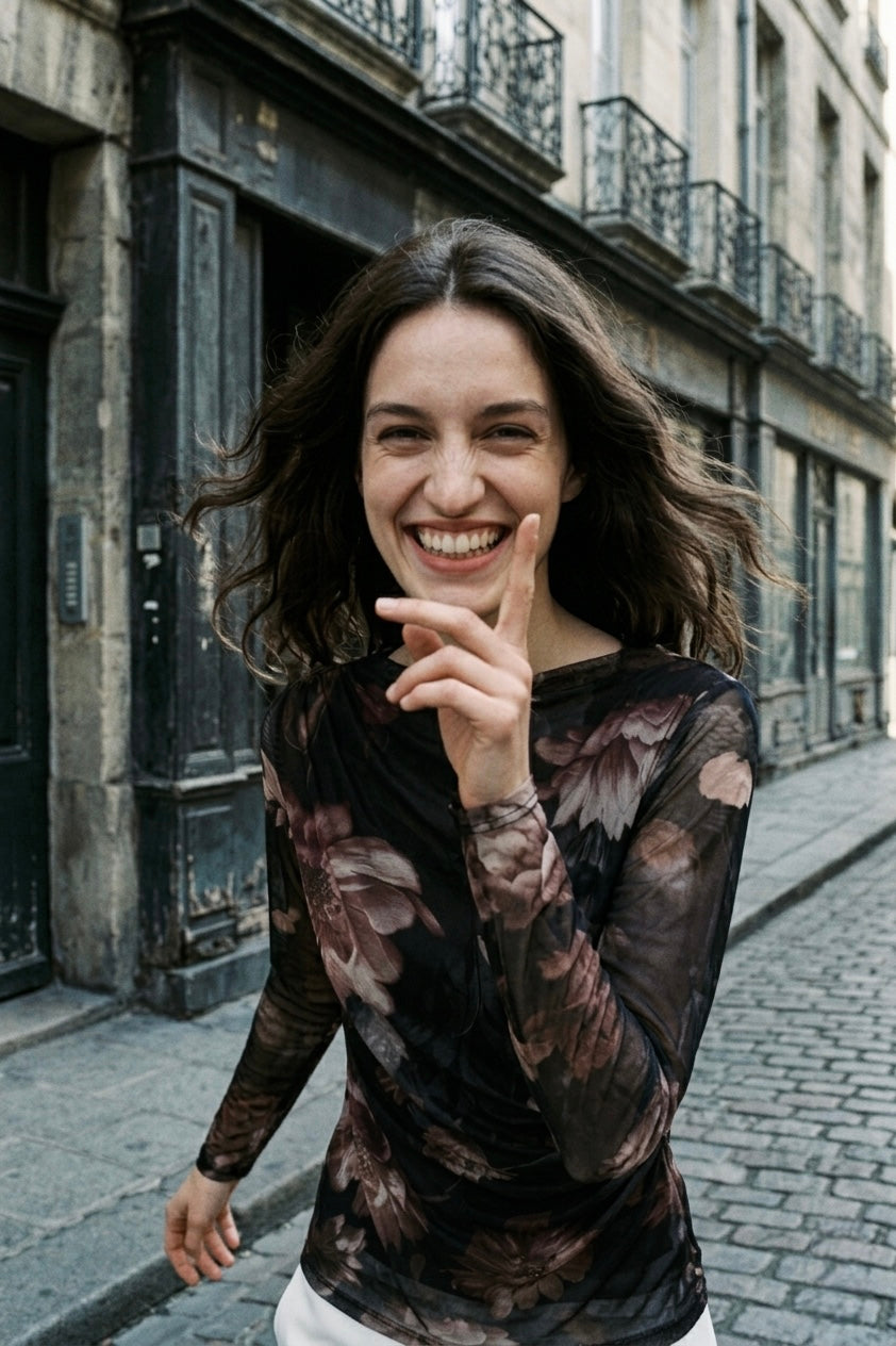 The Evergreen Blouse- Smoky Plum