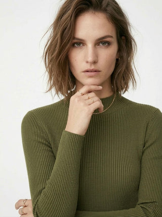 The Siena Asymmetrical Cashmere-Blend Knit Dress