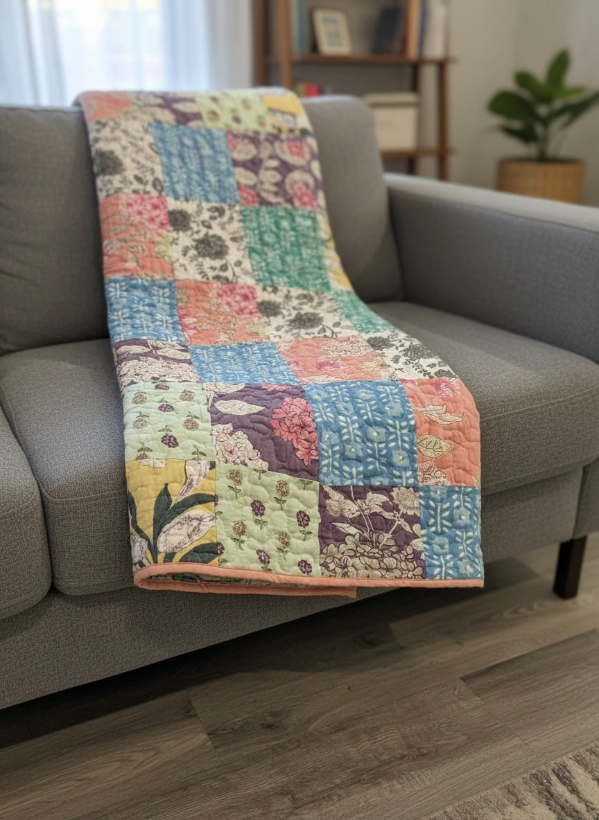 Artisan Patchwork Reversible Twin Quilt