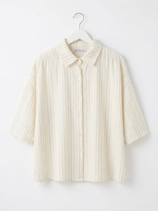 The Breezy Cotton Oversized Shirt- Cream