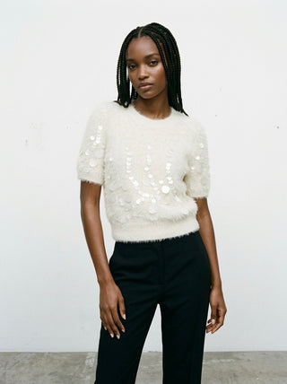 The Snowfall Paillette Sweater