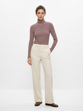 The Elara Striped Turtleneck