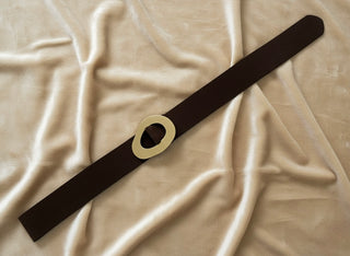 The Florentine Cinch Belt- Brown