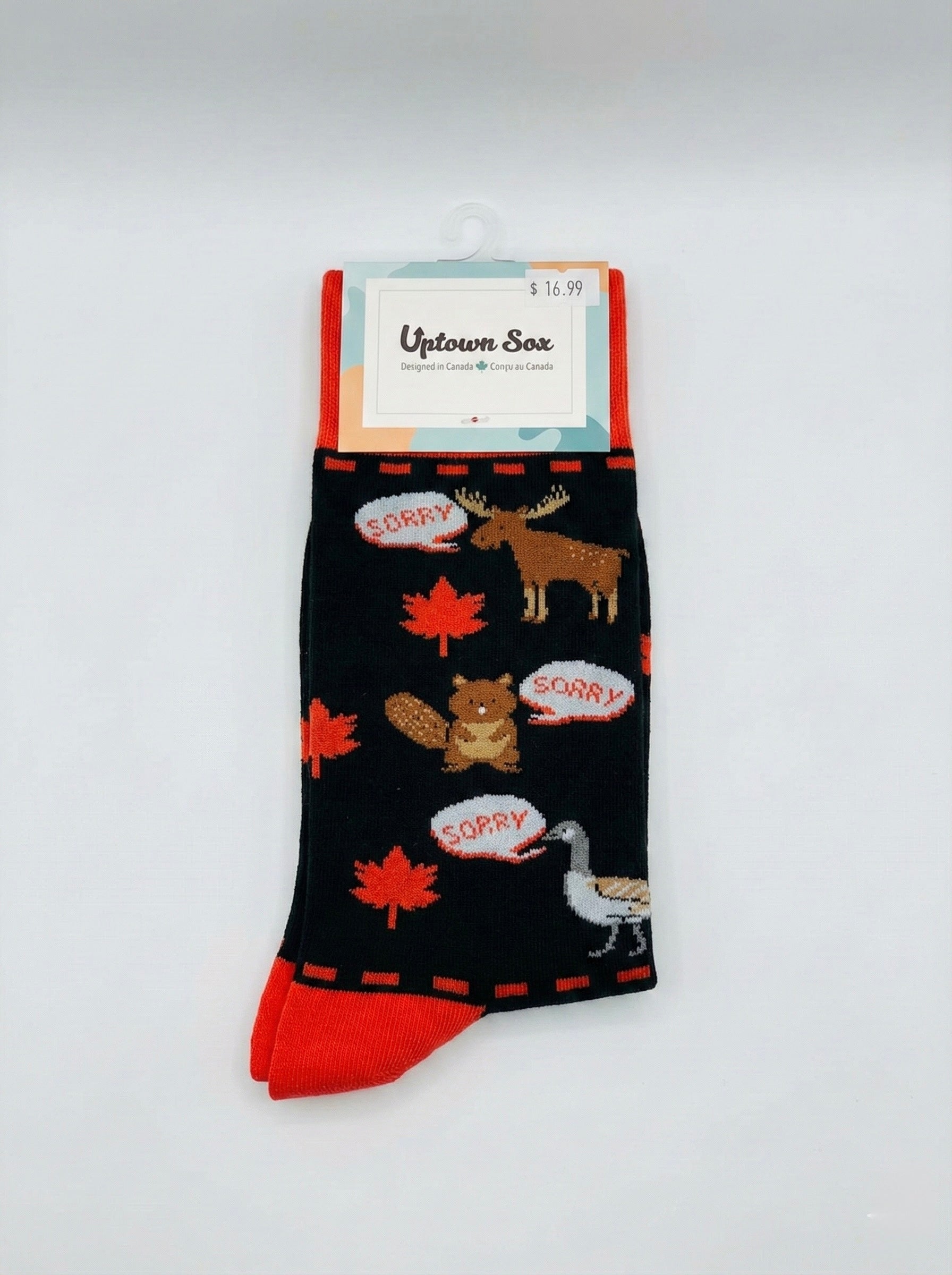 The "So Sorry" Canadian Wildlife Socks