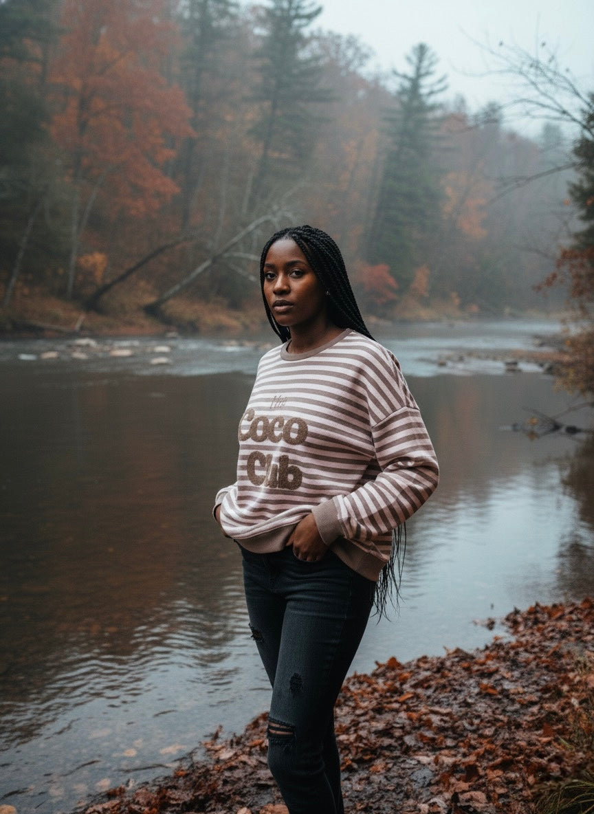 The Coco Club Sweater- Soft Pink