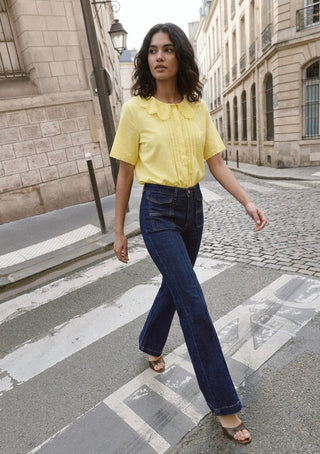 The Lemon Sorbet Eyelet Blouse