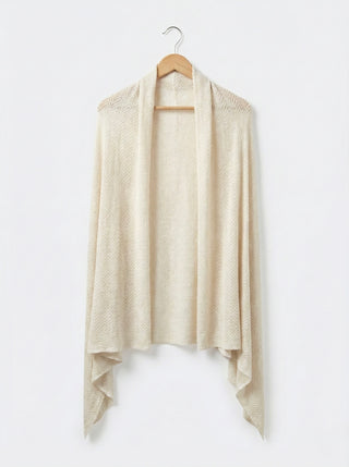 The Cream Herringbone Scarf