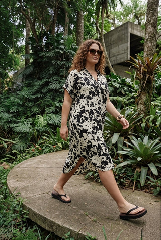 Savannah Mirage High-Low Shirt Dress