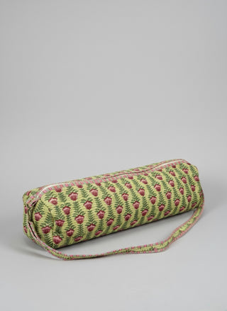 Artisan Block-Print Quilted Yoga Mat Bag
