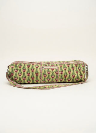 Artisan Block-Print Quilted Yoga Mat Bag