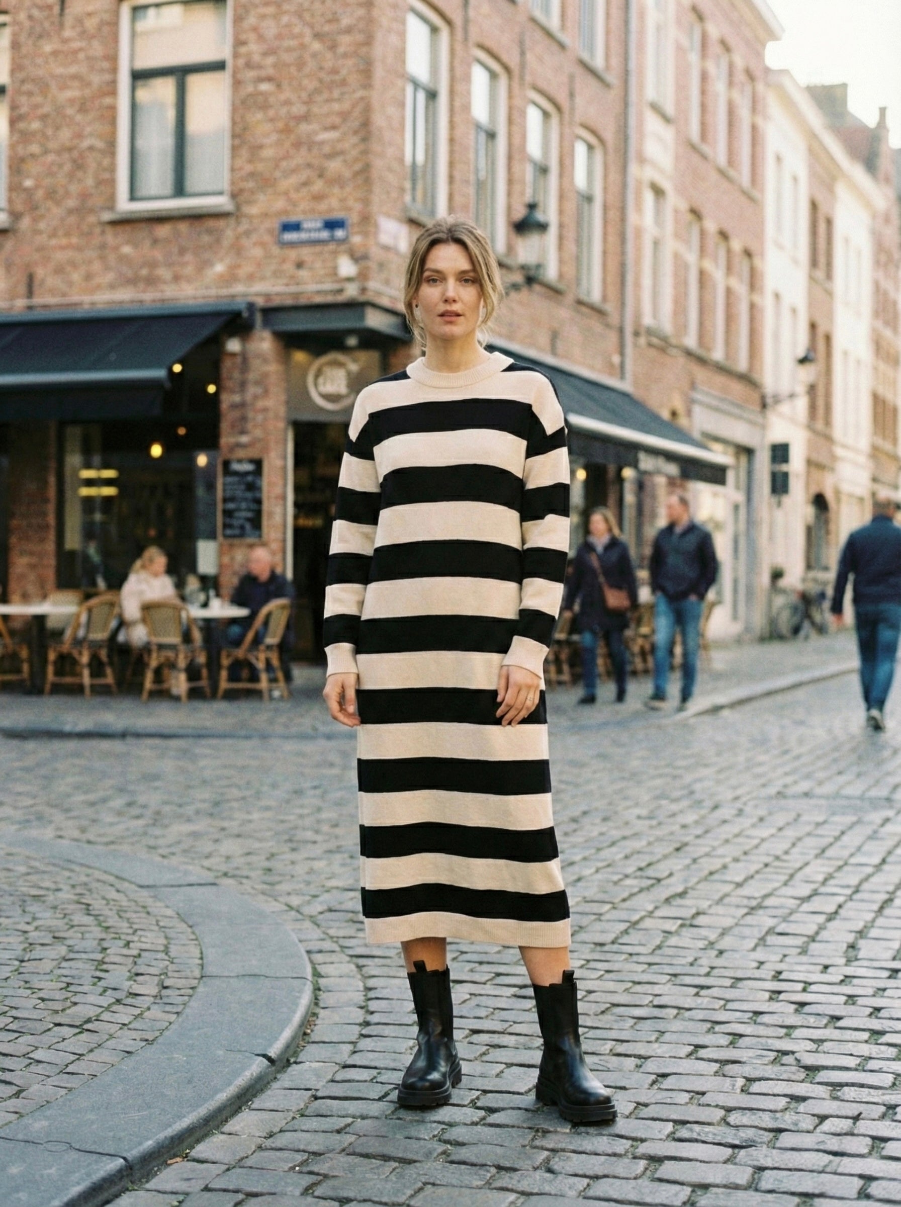 The Urban Breton Striped Knit Dress