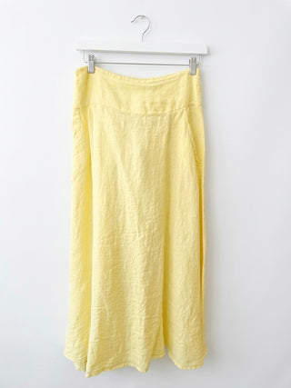 Limoncello Linen Maxi Skirt