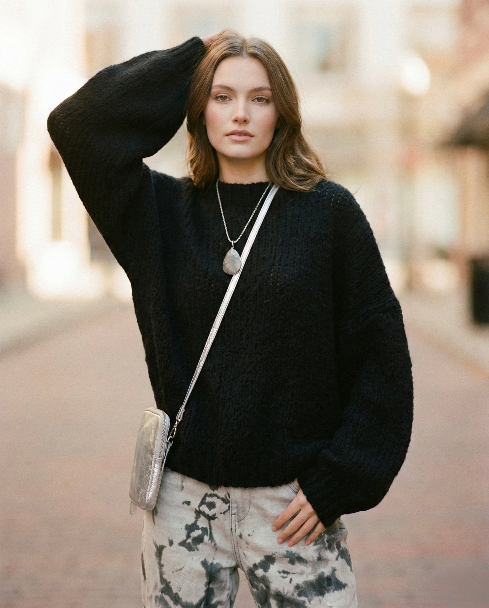 The Midnight Italian Mohair Blend Knit