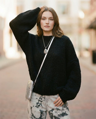 The Midnight Italian Mohair Blend Knit