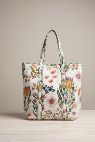 The Wildflower Quilted Tote