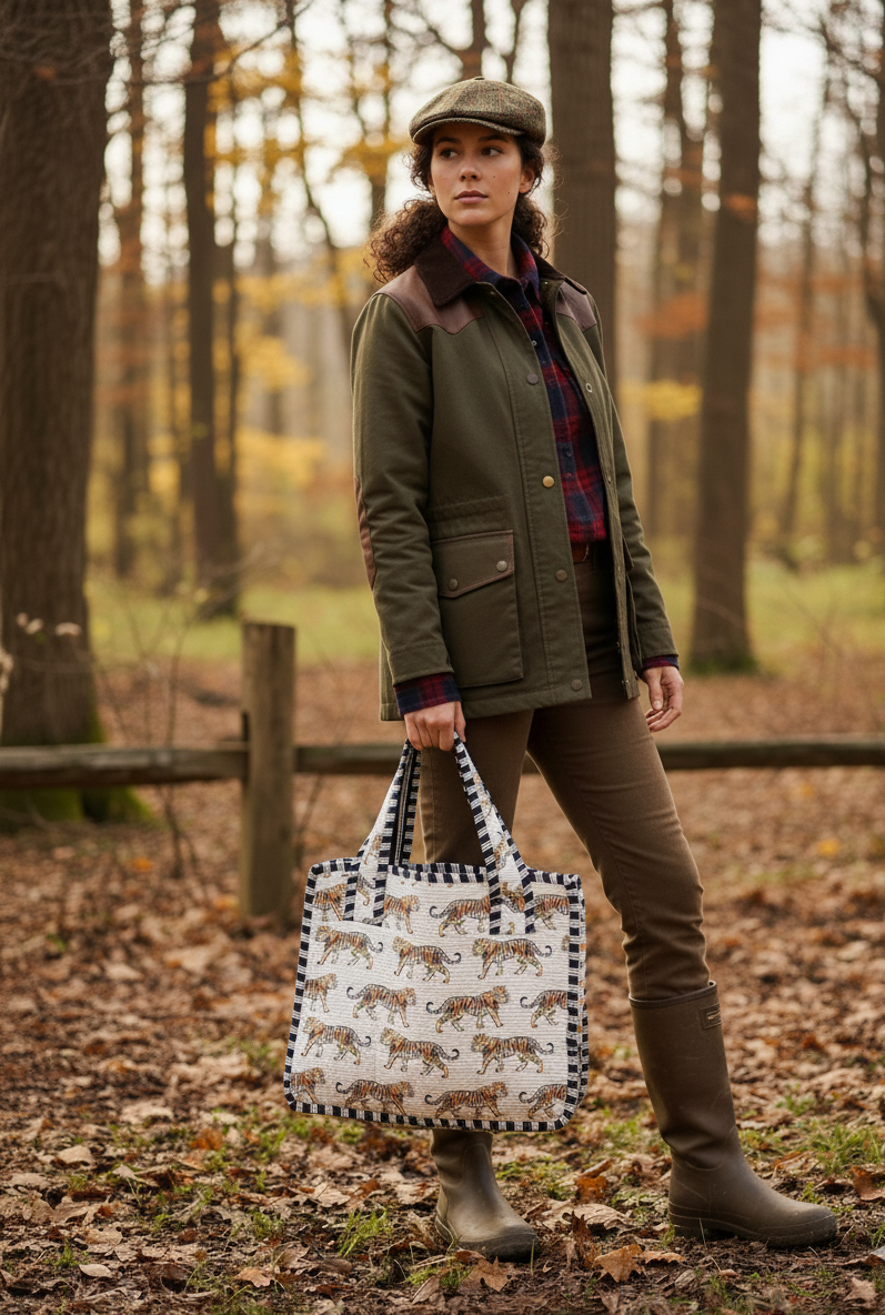 The Bengal Mini Tote with Zipper