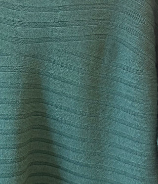 The Autumn Ribbed Green Knit Sweater