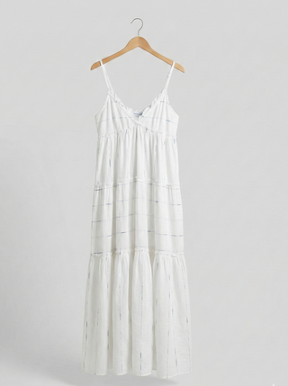 The Capri Breeze Tiered Cotton Maxi