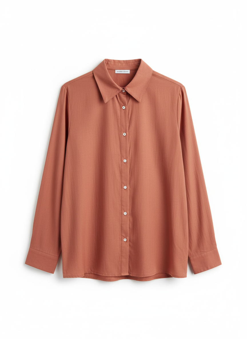 The Effortless Button-Down- Rust