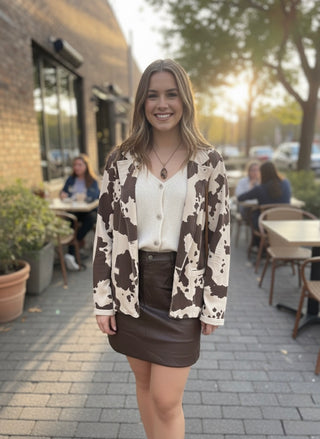 The Emmaline Faux Leather Skirt
