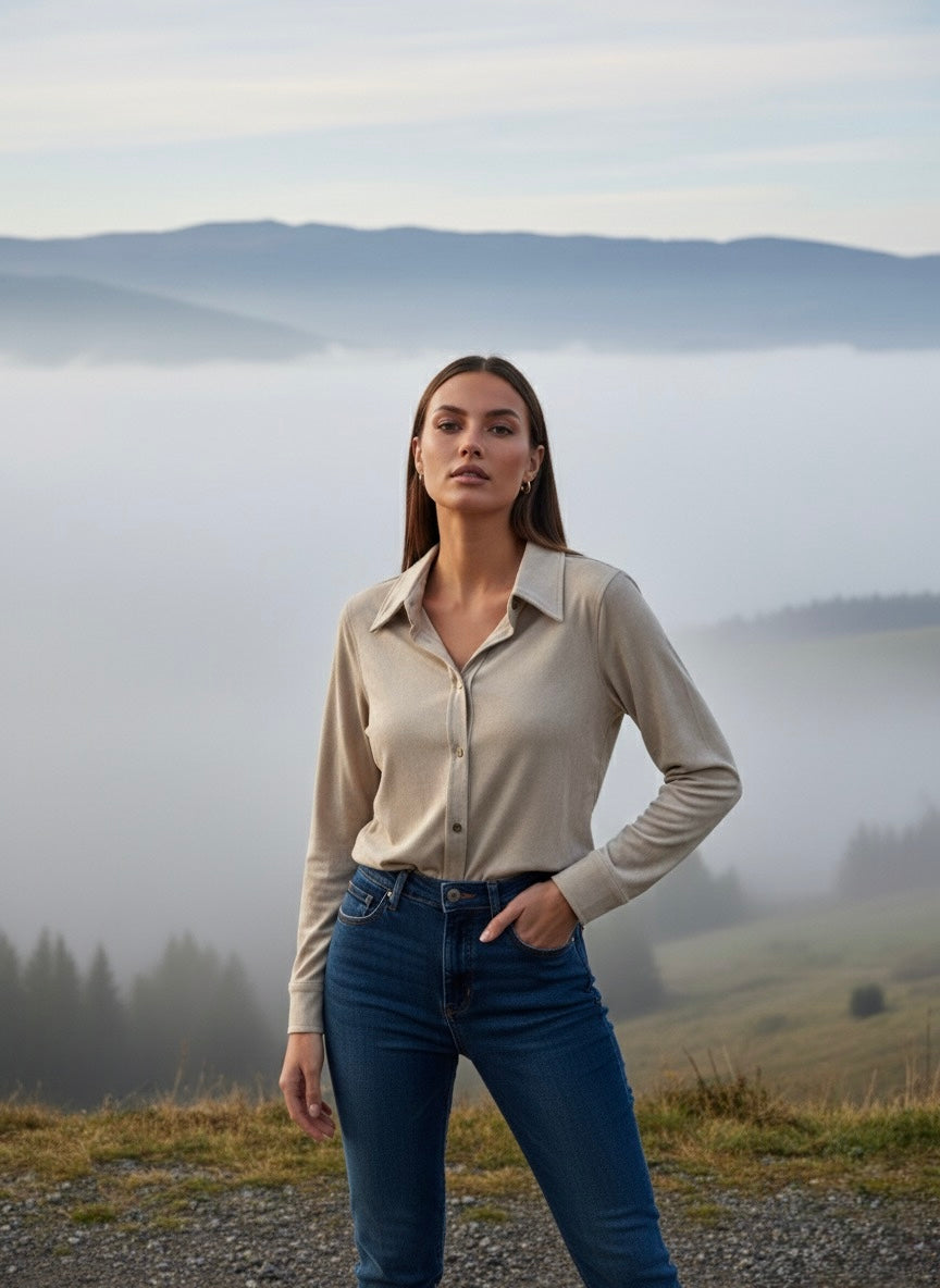 Mountain Mist Everyday Button-Up Shirt