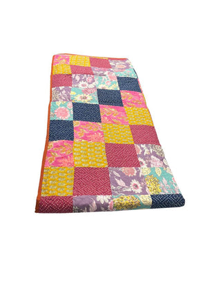 Ruby Bloom Reversible Cotton Queen-size Quilts.