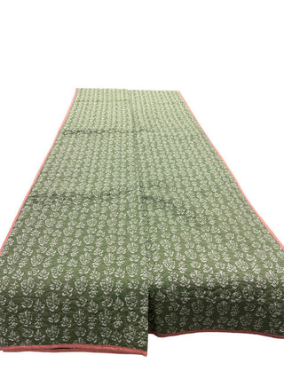 Pastel Garden Charm Reversible Twin Cotton Quilt.