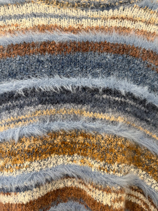 The Cozy Cabin Sweater- Blue